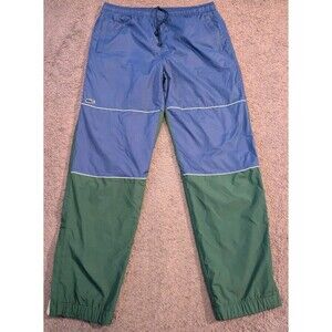 Lacoste Live Colorblock Green Blue Crocodile Logo Track Pants Men's Large